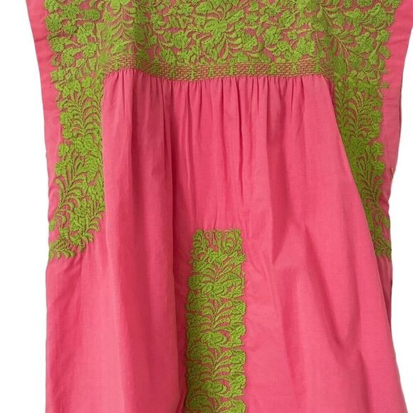 J. Marie Pink Floral Embroidered Sleeveless Tunic Blouse Women's Small casual - Picture 9 of 16